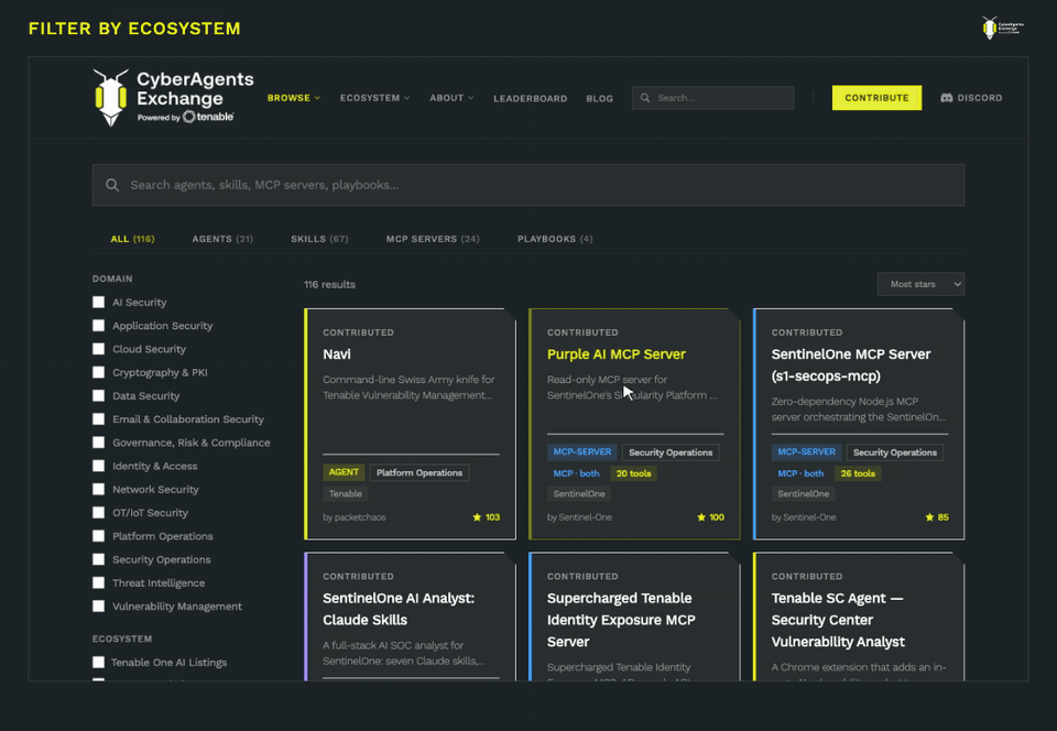Filter by ecosystem demo