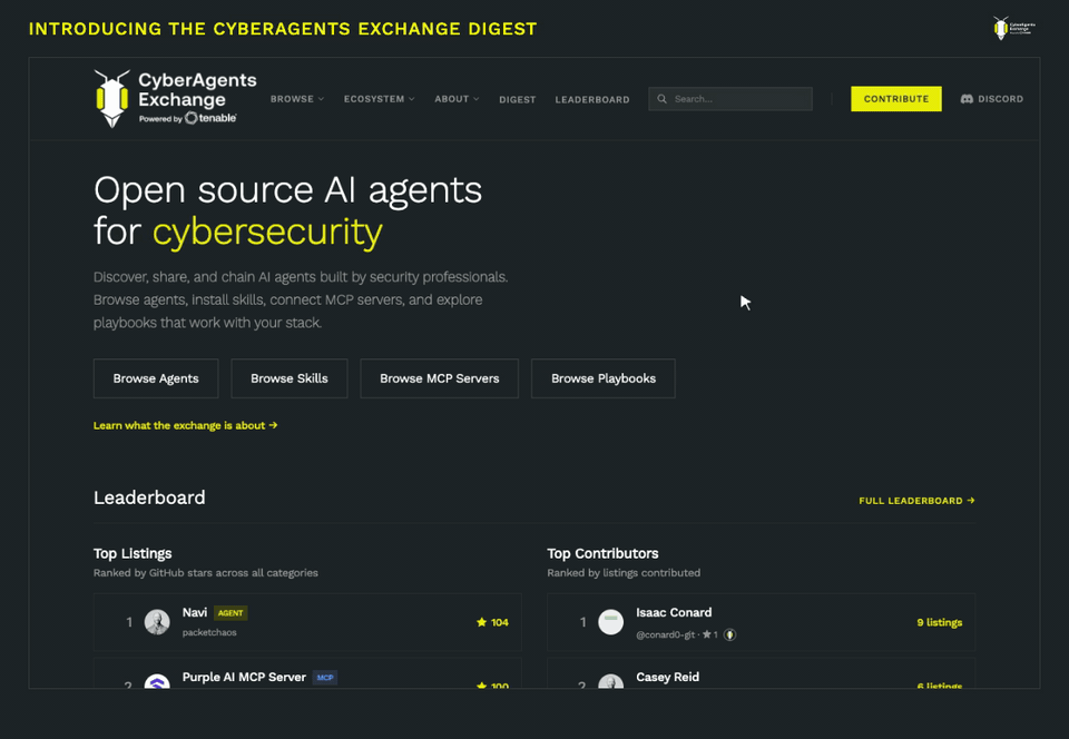 Introducing the CyberAgents Exchange Digest demo